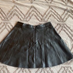 Black Pleather Skirt